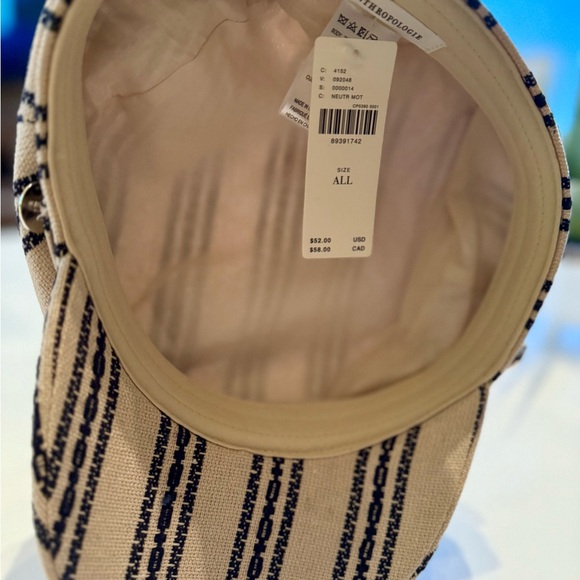 NWT Anthropologie Striped Hat - Picture 4 of 6